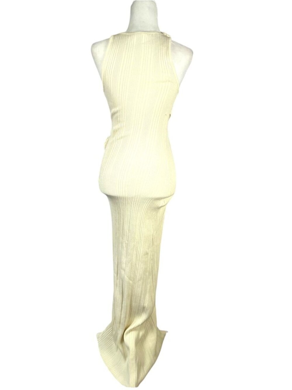 Lovers and Friends Ceres Maxi Dress Cream SZ XS Luxury Formal Prom Knit dress - Picture 5 of 13